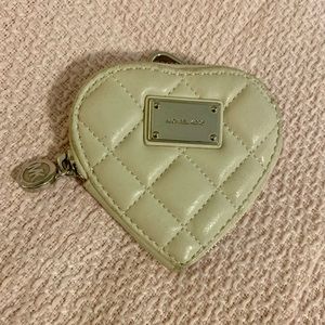 Michael Kors Hamilton Quilt Heart Coin Purse